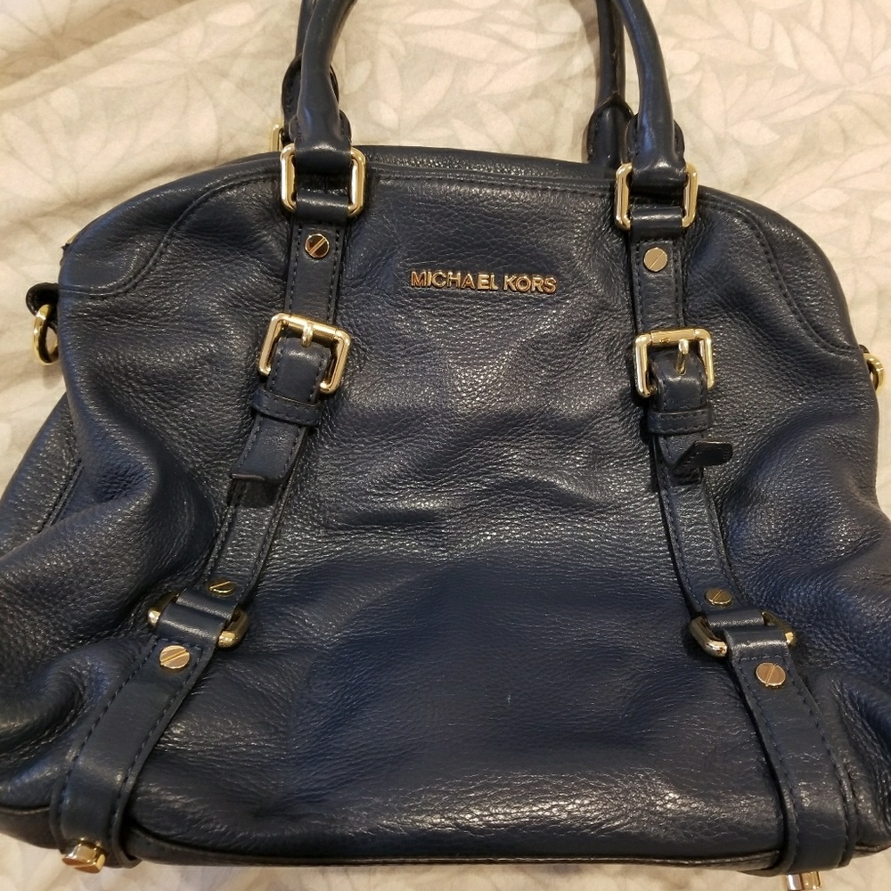 Blue Michael Kors purse